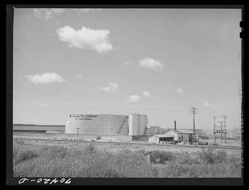 Oil and gasoline storage tanks. Astoria, Oregon