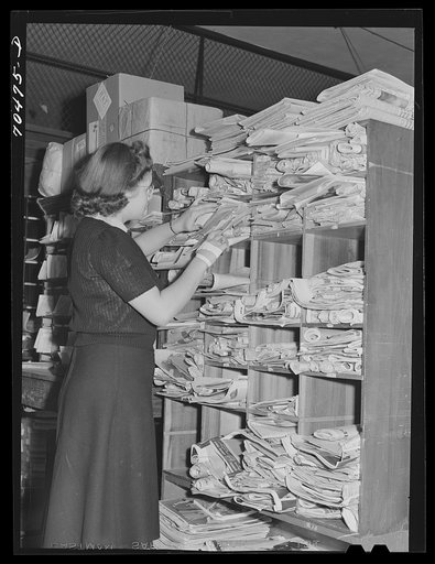Eight hundred people got mail at this post office before the boom; twelve thousand get mail here now. Hermiston, Oregon