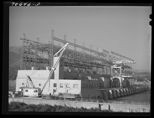 Untitled photo, possibly related to: Powerhouse at Bonneville Dam, Oregon