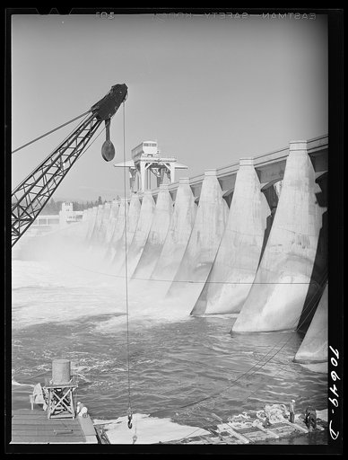 Untitled photo, possibly related to: New hydroelectric units are being constructed at Bonneville Dam, Oregon
