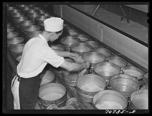 Molds for cheese. Tillamook cheese plant, Tillamook, Oregon