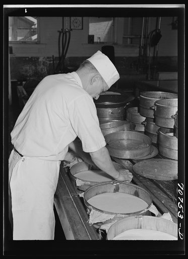 Untitled photo, possibly related to: Molds for cheese. Tillamook cheese plant, Tillamook, Oregon