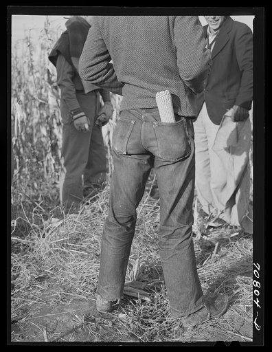 Untitled photo, possibly related to: Spectators at cornhusking contest. Ontario, Oregon