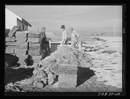 Building house on Black Canyon Project. Canyon County, Idaho