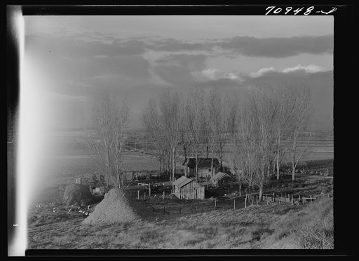 Untitled photo, possibly related to: Canyon County, Idaho. A farmstead on the Black Canyon reclamation project administered by the United States Department of the Interior, Bureau of Reclamation