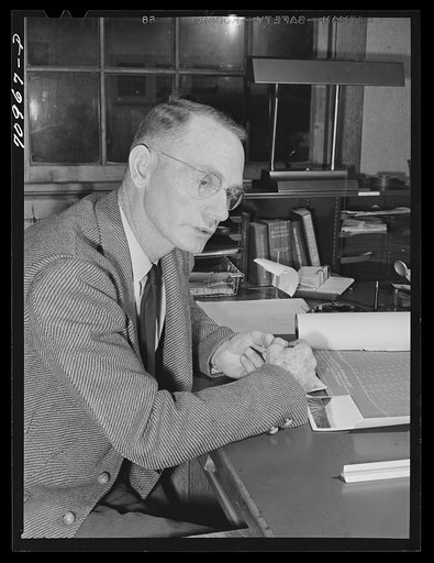 Untitled photo, possibly related to: Salinas, California. Intercontinental Rubber Producers. C.A. Lee, cashier of the company. Contrary to news reports, this company insists that it is not an experimental farm but is a commercial concern