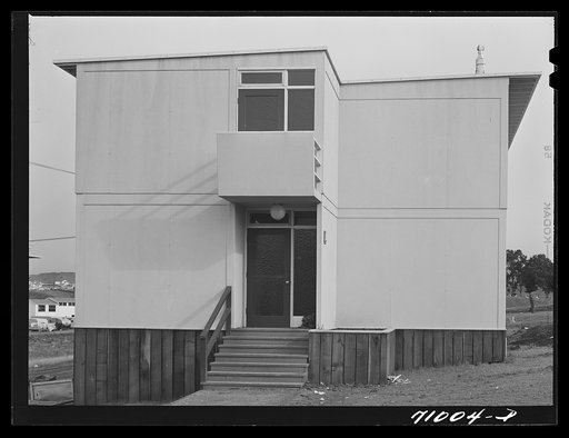 Vallejo, California. Entrance to FSA (Farm Security Administration) dormitory for defense workers