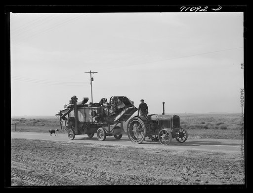 Untitled photo, possibly related to: Threshing machine. Canyon County, Idaho
