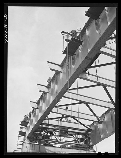 Pit River Bridge under construction. Shasta County, California