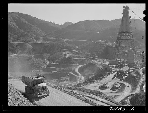 Untitled photo, possibly related to: Truck. Shasta Dam, Shasta County, California