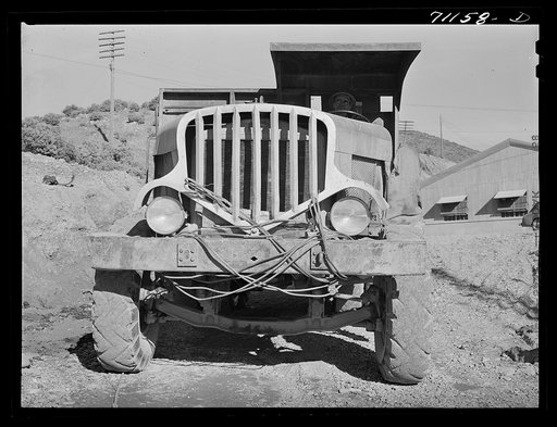 Untitled photo, possibly related to: Truck. Shasta Dam, Shasta County, California