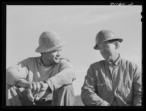 Untitled photo, possibly related to: Workmen. Shasta Dam, Shasta County, California