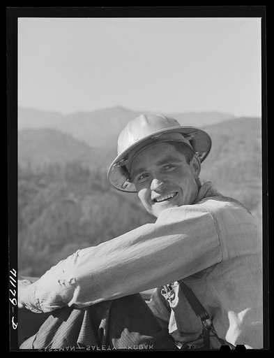 Worker. Shasta Dam, Shasta County, California