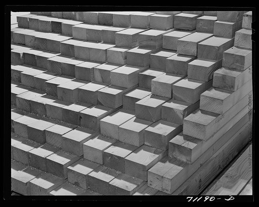 Lumber to be used in construction of Shasta Dam. Shasta County, California