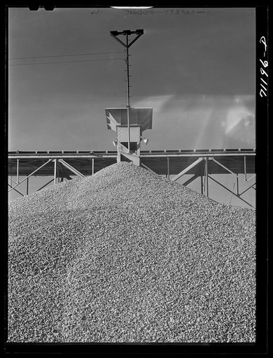 Untitled photo, possibly related to: Gravel to be used in construction of Shasta Dam. Shasta County, California