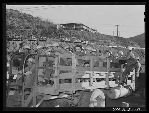 Workmen. Shasta Dam. Shasta County, California