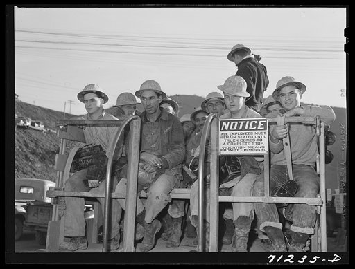 Workmen at Shasta Dam. Shasta County, California