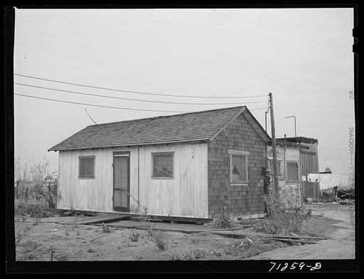 House in which the Fred Edwards family lives at Marysville, California