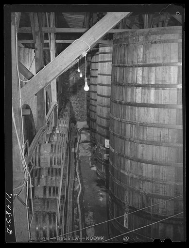 Sonoma County, California. Casks of aging wine
