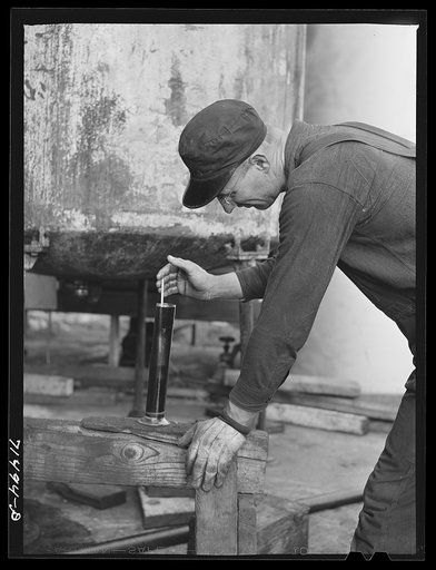 Untitled photo, possibly related to: The specific gravity of "soap" oil is determined. "Soap" oil is obtained by extraction with a solvent from the cake which remains after the first two pressings. One third of our total consumption of fats and oils is for non-food uses. Eighteen percent of this non