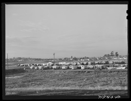 Privately owned trailer camp at Vallejo, California