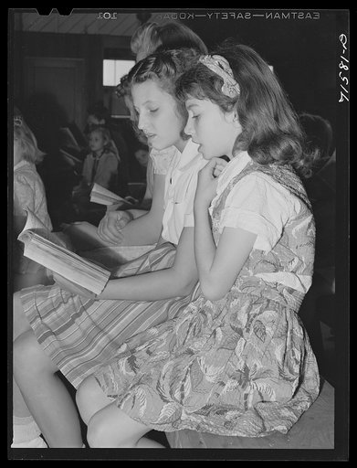 Woodville, California. FSA (Farm Security Administration) farm workers' community. Sunday school