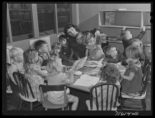 Woodville, California. FSA (Farm Security Administration) farm workers' community. The nursery school