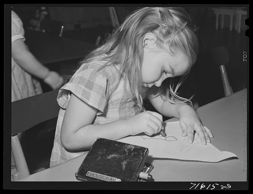 Woodville, California. FSA (Farm Security Administration) farm workers' community. The nursery school