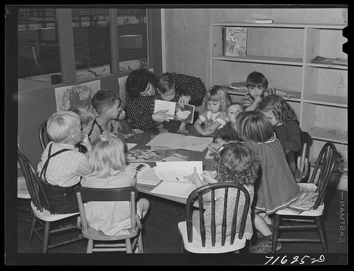 Untitled photo, possibly related to: Woodville, California. FSA (Farm Security Administration) farm workers' community. The nursery school