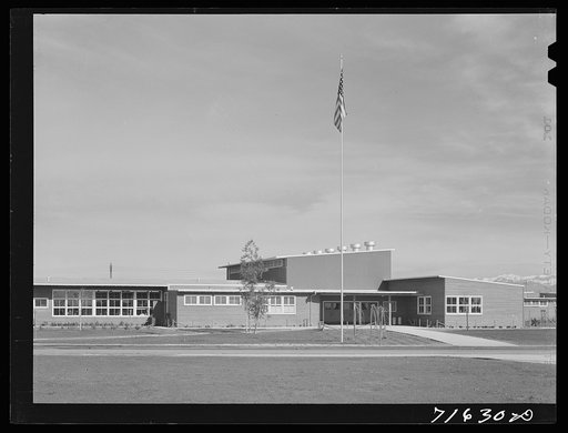 Woodville, California. FSA (Farm Security Administration) farm workers' community. Community building