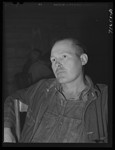 Untitled photo, possibly related to: Tulare County, California. FSA (Farm Security Administration) farm workers' camp. Meeting of the cooperative store board