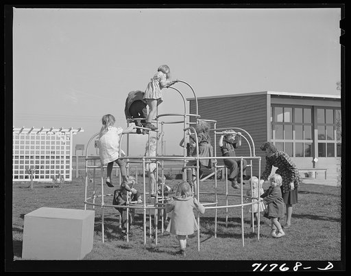 Untitled photo, possibly related to: Woodville, California. FSA (Farm Security Administration) farm workers' community. Nursery school