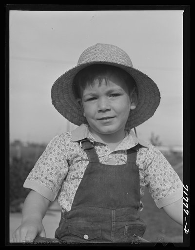 Untitled photo, possibly related to: Woodville, California. FSA (Farm Security Administration) farm workers' community. Son of an agricultural worker