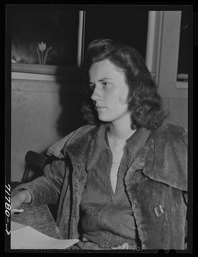 Member of the Cooperative store board at the FSA (Farm Security Administration) farm workers' community. Woodville, California