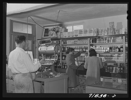 Untitled photo, possibly related to: Tulare County, California. Tenant purchase clients' cooperative store