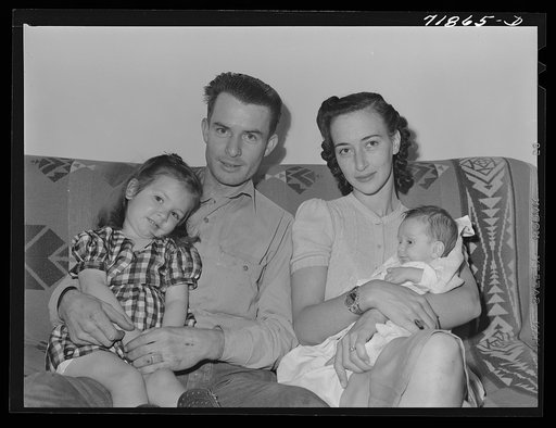 Family who lives at the Camelback Farms, FSA (Farm Security Administration) project at Phoenix, Arizona