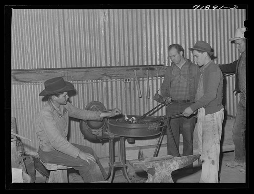 At the welding school, a defense training project of the Department of Education. Pinal County, Arizona