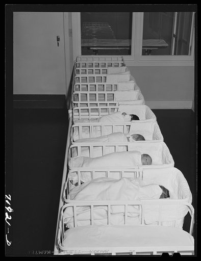 In the nursery at the Cairns General Hospital at the FSA (Farm Security Administration) farm workers' community. Eleven Mile Corner, Arizona