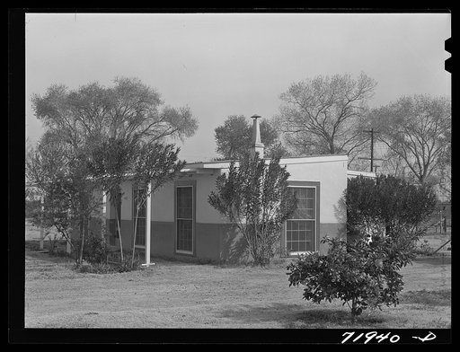 One of the houses at Camelback Farms, FSA (Farm Security Administration) project at Phoenix, Arizona