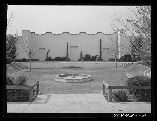Community building at Camelback Farms, a FSA (Farm Security Administration) project at Phoenix, Arizona