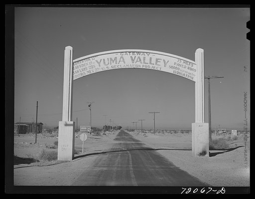 Sign. Yuma County, Arizona