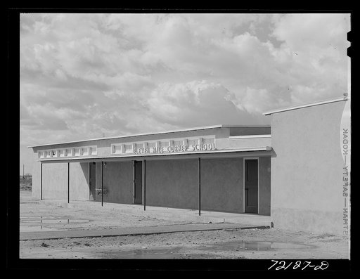 School at the FSA (Farm Security Administration) farm workers' community. Eleven Mile Corner, Arizona