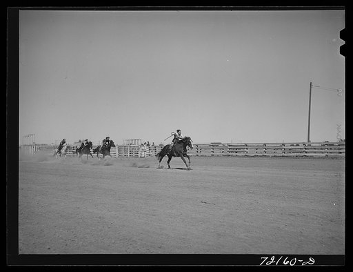 Children's horse race at the Imperial County Fair, California