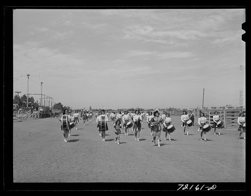 Band of the schoolchildren's victory chorus at the Imperial County Fair, California