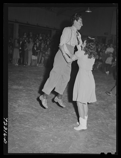 Untitled photo, possibly related to: Jitterbug contest ended the festivities at the second annual field day at the FSA (Farm Security Administration) farm workers' community. Yuma, Arizona