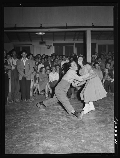 Jitterbug contest ended the festivities at the second annual field day  at the FSA (Farm Security Administration) farm workers' community. Yuma, Arizona