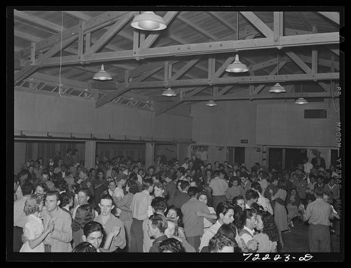 Dance which ended the festivities at the second annual field day  at the FSA (Farm Security Administration) farm workers' community. Yuma, Arizona