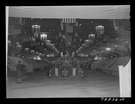 Main exhibit hall at the Imperial County Fair, California