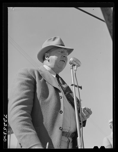 Speaker on Farm Bureau Day at the Imperial County Fair, California