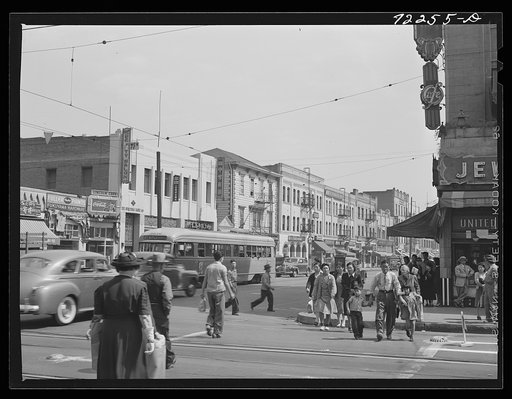 Los Angeles, California. Street scene in Little Tokyo
